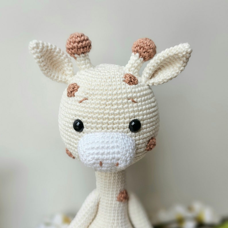 Set of 3 Handmade Crochet Giraffes – Soft Amigurumi Baby Toys