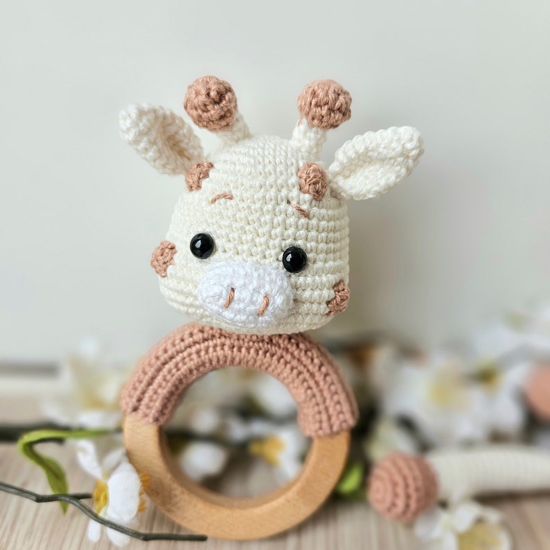 Set of 3 Handmade Crochet Giraffes – Soft Amigurumi Baby Toys