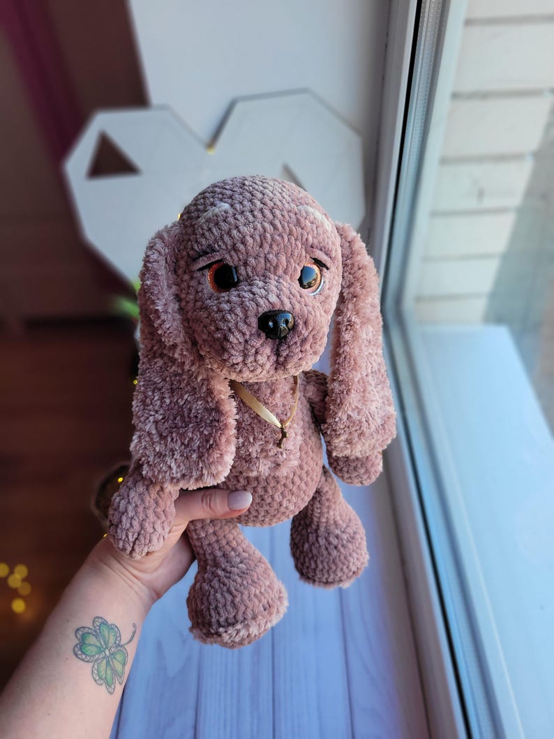 Handmade Plush Cocker Spaniel – Soft Amigurumi Dog Toy, Custom Gift for Dog Lovers & Kids