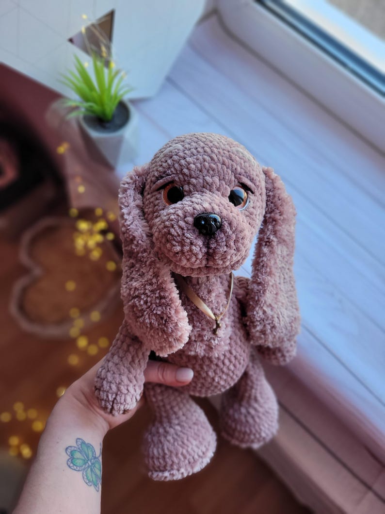 Handmade Plush Cocker Spaniel – Soft Amigurumi Dog Toy, Custom Gift for Dog Lovers & Kids