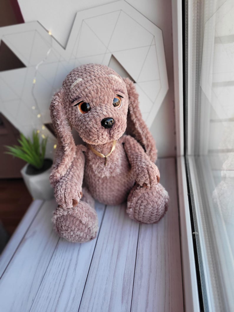 Handmade Plush Cocker Spaniel – Soft Amigurumi Dog Toy, Custom Gift for Dog Lovers & Kids